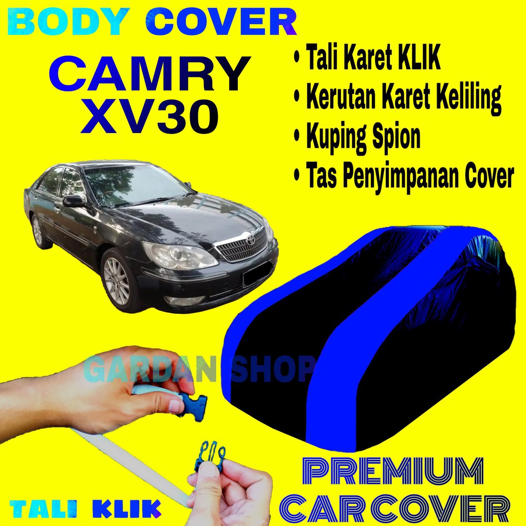 Body Cover CAMRY XV30 Sarung Strip BIRU Penutup Pelindung Selimut Bodi Mobil Camry PREMIUM Blue