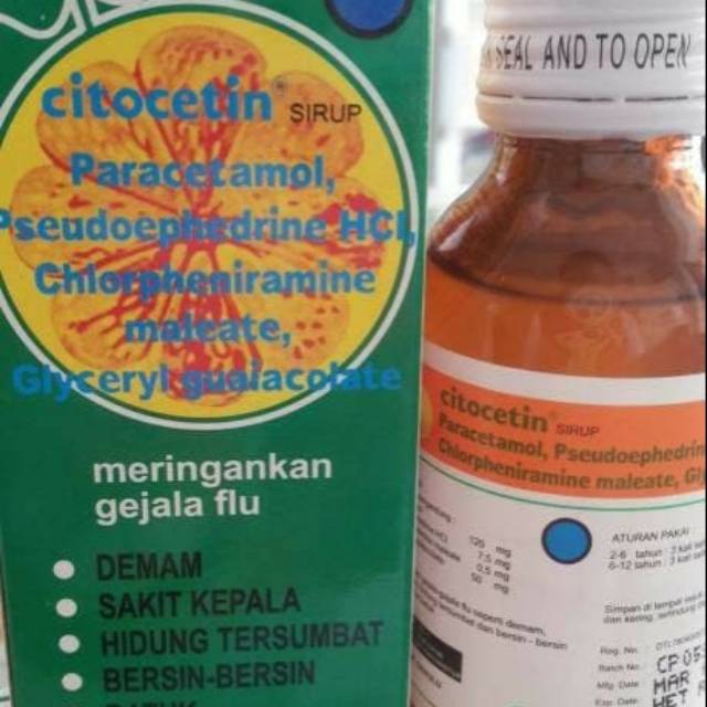 Citocetin 60ml Obat Demam , Sakit Gigi , Panas , Obat Anak