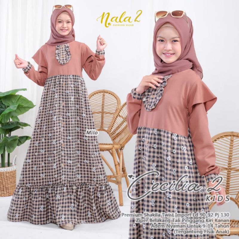 Cecilia 2 Dress Maxy Kids by ORI Nala fashion hijab