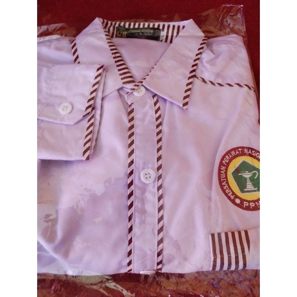 Baju Ppni Lengan Pendek Dan Panjang Putih Polos
