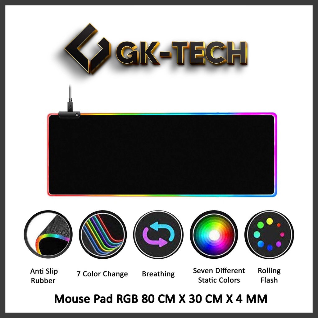 Mouse pad Gaming RGB XL Glowing LED High Precision Mousepad