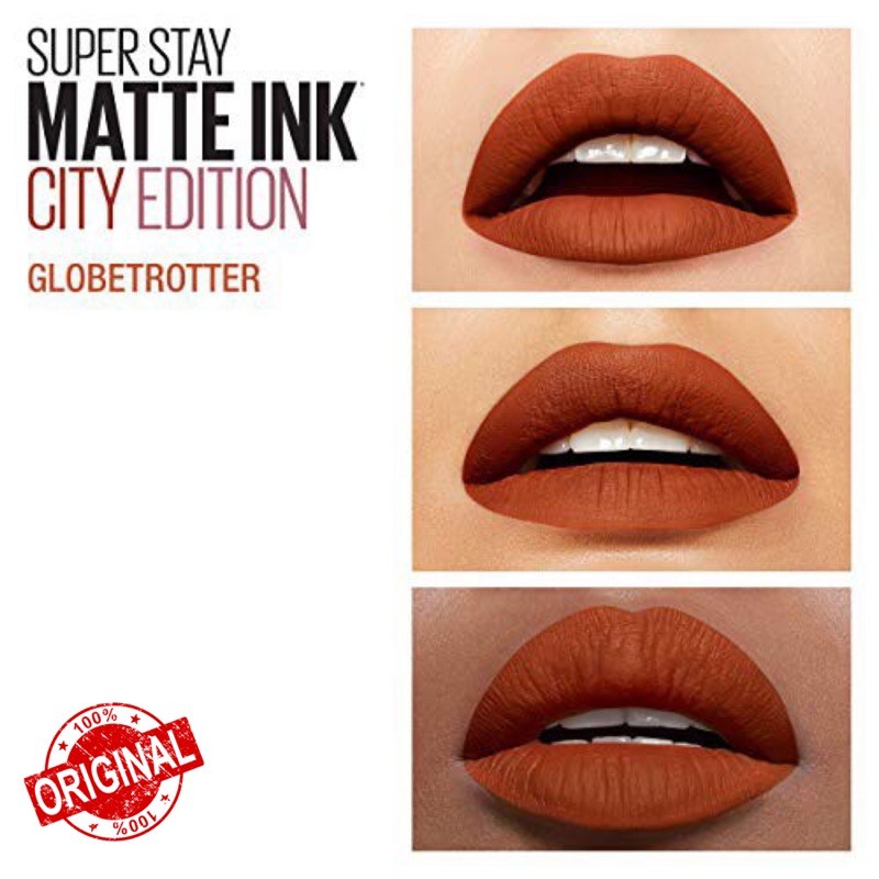 MAYBELLINE SUPERSTAY Matte Ink - 135 GLOBETROTTER | ❤ jselectiv ❤ Lip Cream Tahan 16 Jam MAYBELLINE - ORI✔️BPOM✔️MURAH✔️COD✔️