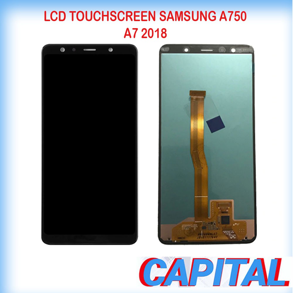 LCD TOUCHCSREEN SAMSUNG GALAXY A7 2018 A750 BISA ATUR KONTRAS