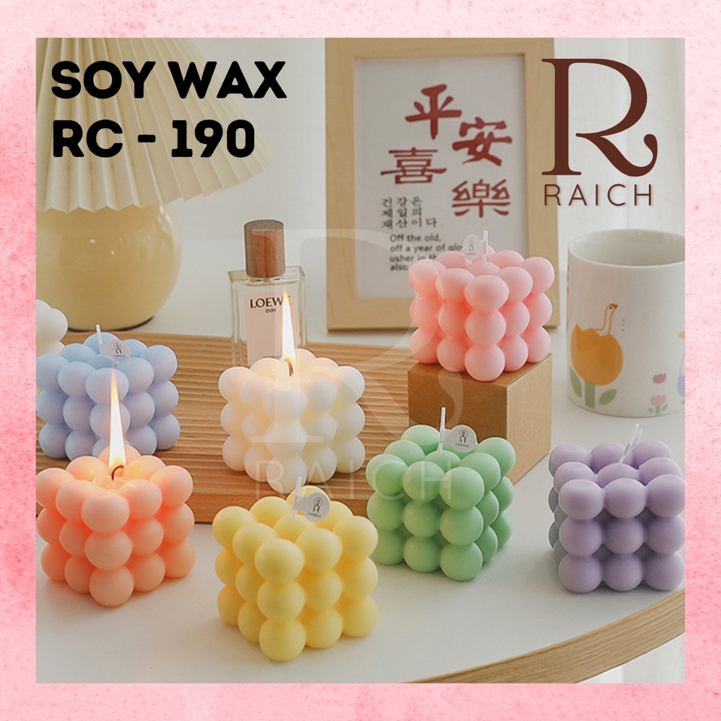 250gr SOY WAX - PILLAR RC-190 100% Pure / Natural Scented Candle Bahan Baku Lilin Kedelai Aromaterapi Import Eco Friendly