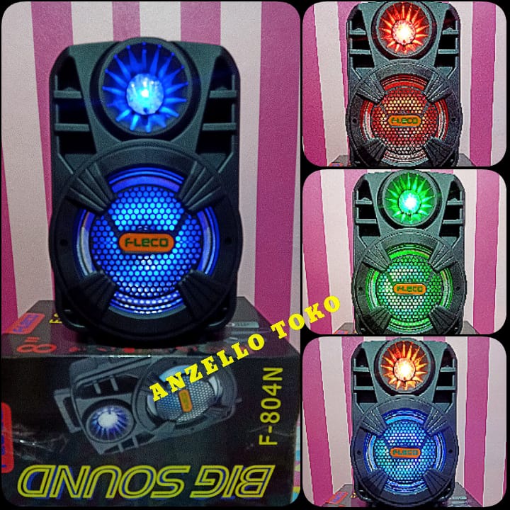 Speaker Aktif Fleco F804N Bonus Mic/Remote/USB/Bluetooth