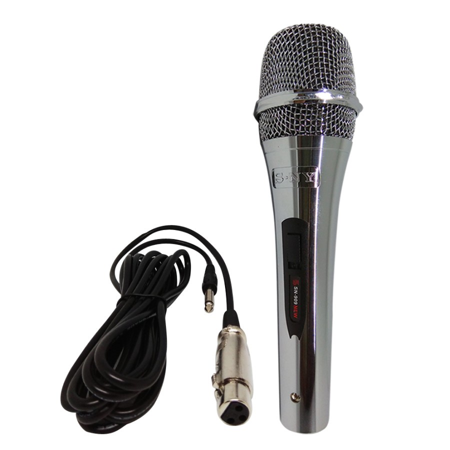 Promo COD!!! Microphone Sonnyy SN-909 Mic Kabel Bisa Untuk Karaoke Dan Acara Bahan Stainless Steel Berkualitas Terbaik