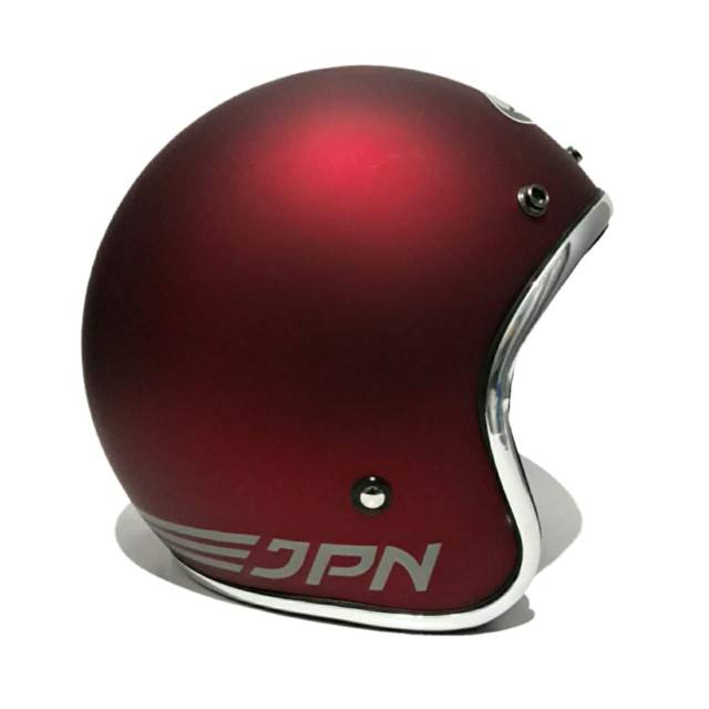 Helm JPN Retro arc Maroon Dof List Chrom