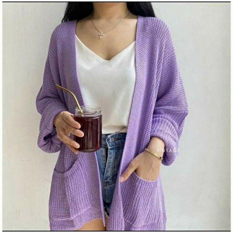 TERMURAH!!! LAVELA/LOCCY CARDY OVERSIZE - cardigan rajut wanita - cardigan oversize