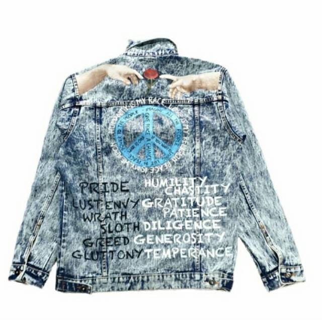 

Jaket denim painting // lukis tangan