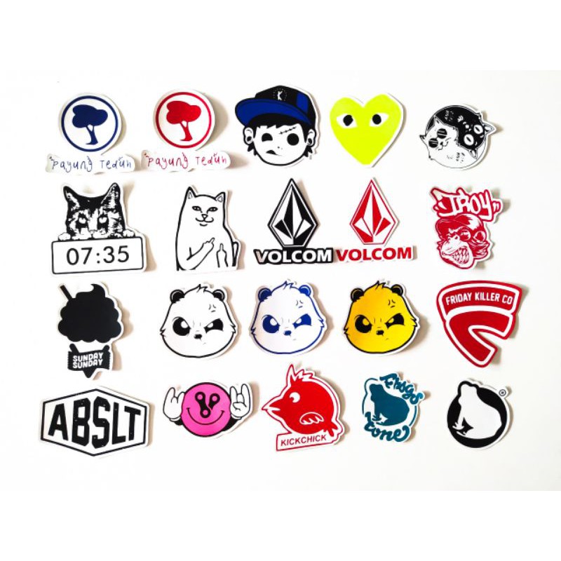 

STIKER BRAND BISA PILIH DISTRO GRAFTAC HYPEBEAST LOCALBRAND STICKER KATALOG 011