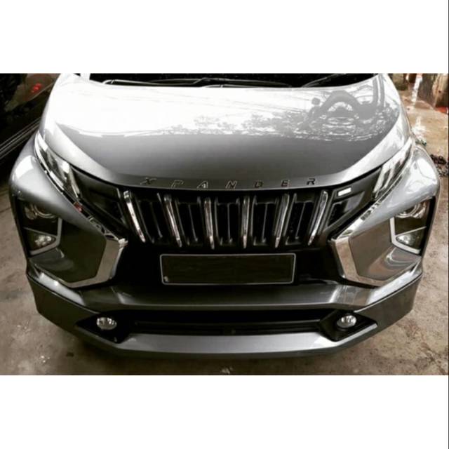 Grill xpander sevencode hitam glossy