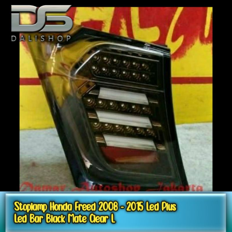 Stoplamp Honda Freed 2008 - 2015 Led Plus Led Bar Black Mate Clear L