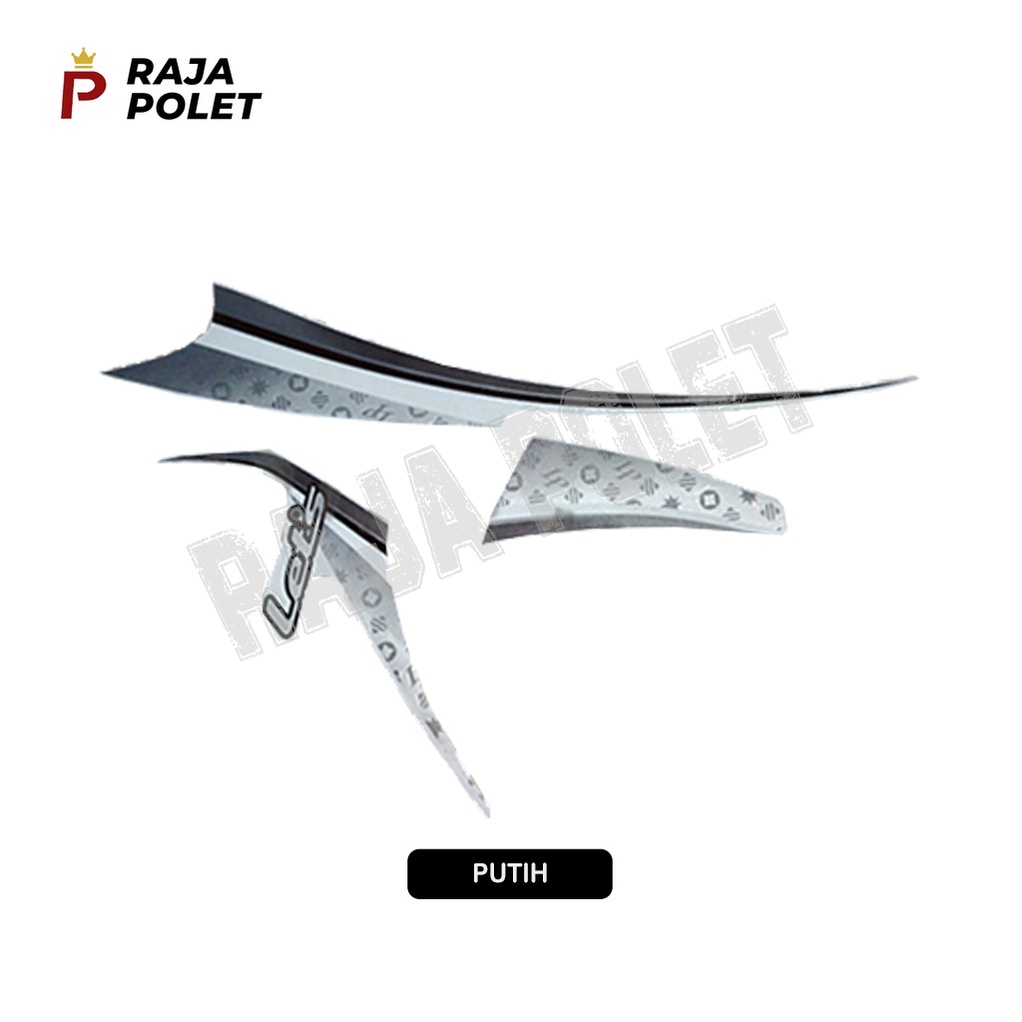 STRIPING STIKER MOTOR LET'S 2015 PUTIH [RajaPolet]