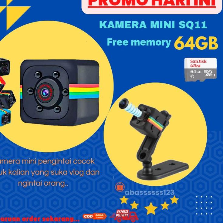 Menarik.. Kamera sq11 mini dan sq23 ANTI AIR (COD) FREE MEMORY 64GB kamera pengintai