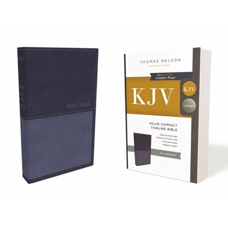 Holy Bible : King James Version, Navy, Leathersoft, Value Thinline
