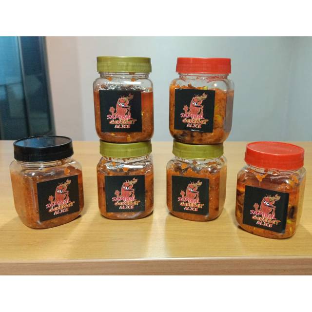 

Paket isi 8 Sambal Greget Alice btl 250 ml