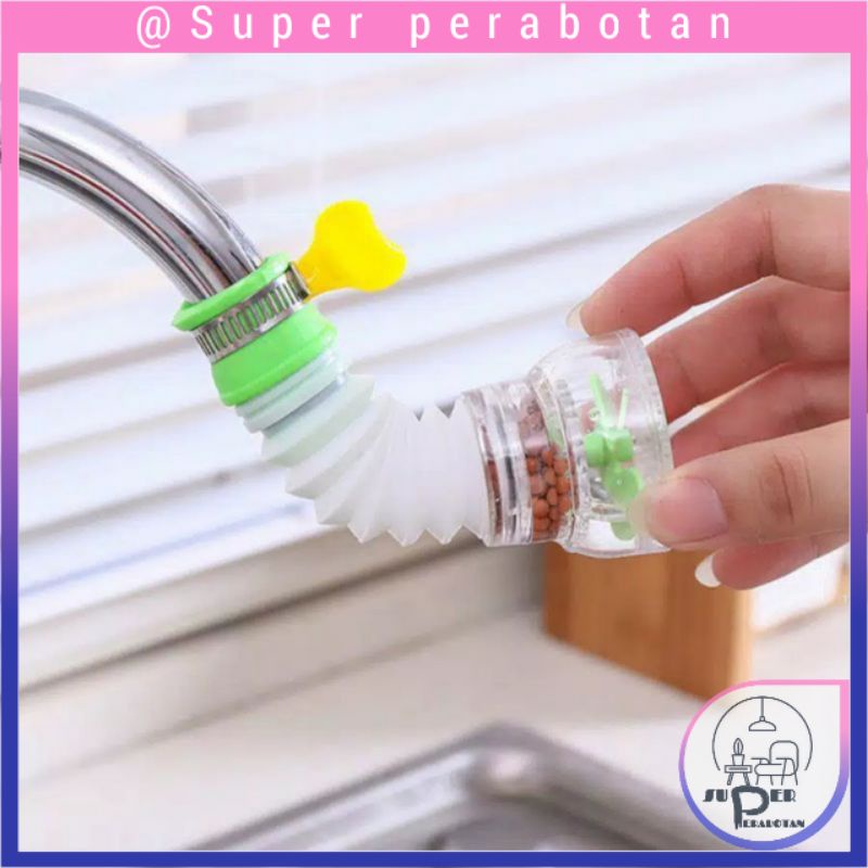 Sambungan Keran Air Fleksibel / Penyambung Filter Air Anti Splash Shower|Saringan kran|Penyambung ke