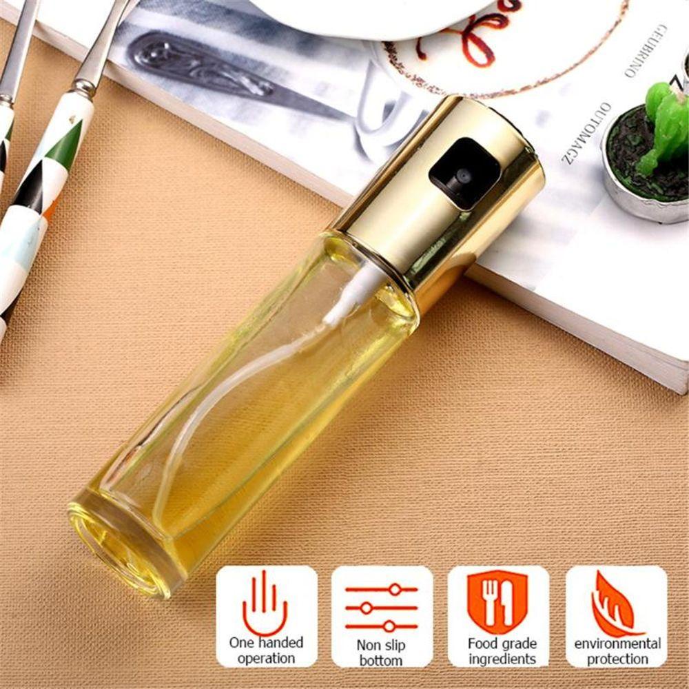 Solighter Glass Olive Oil Sprayer Sauce Bottle 100ml Dispenser BBQ Tetes Pompa Minyak Oil Pot