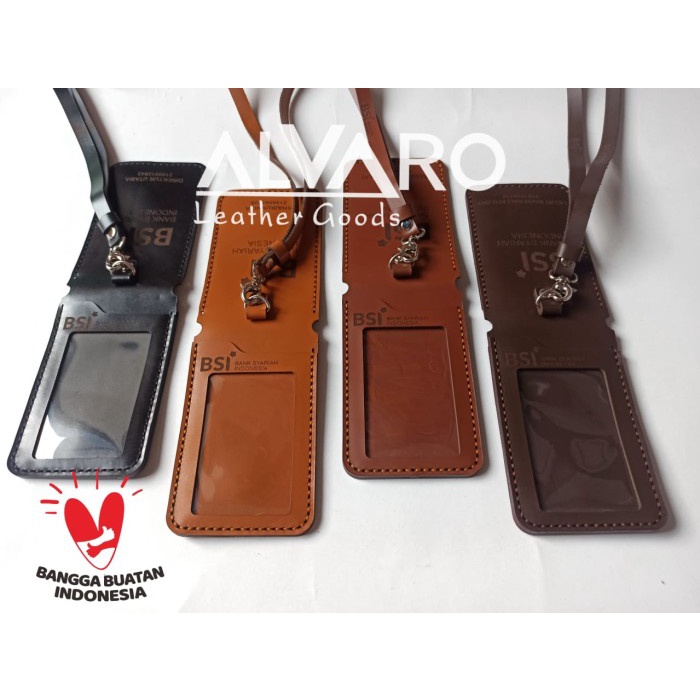 

READY ID CARD HOLDER KULIT FLIP MAGNET / NAME TAG CUSTOM / CARD HOLDER KULIT BERKUALITAS
