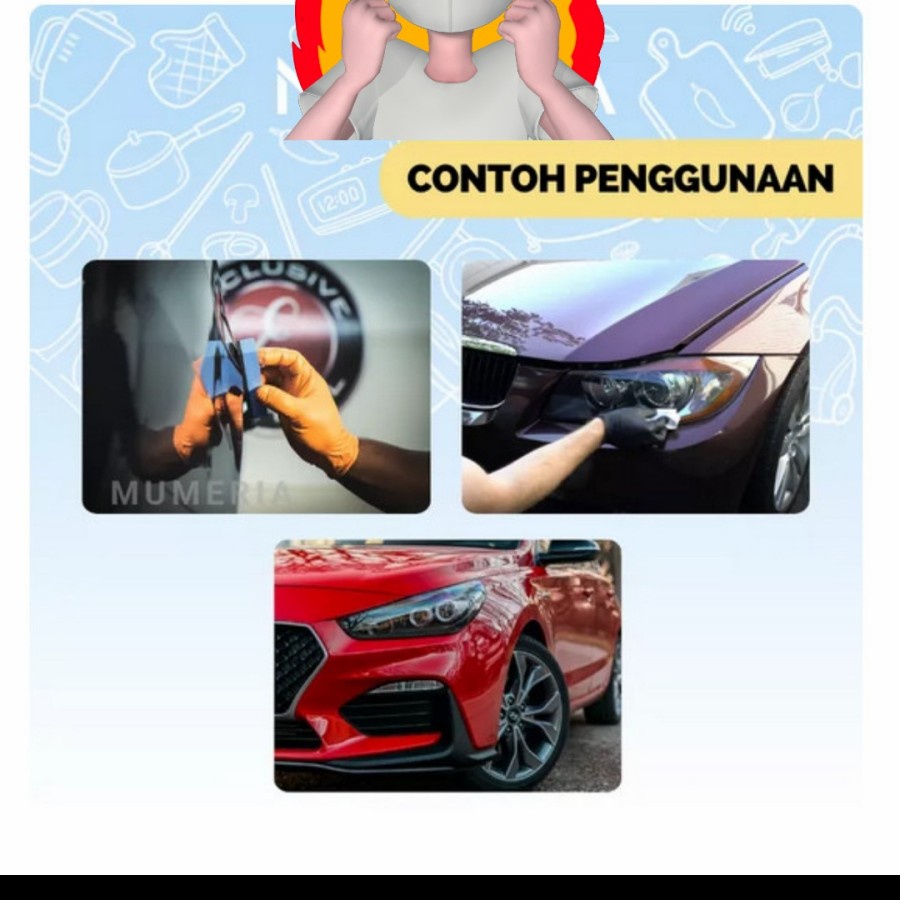 Car Nano Ceramic Coating 9h Mr fix anti gores air cat mobil motor wash