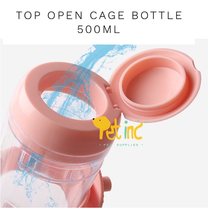 open top cage bottle 500ml