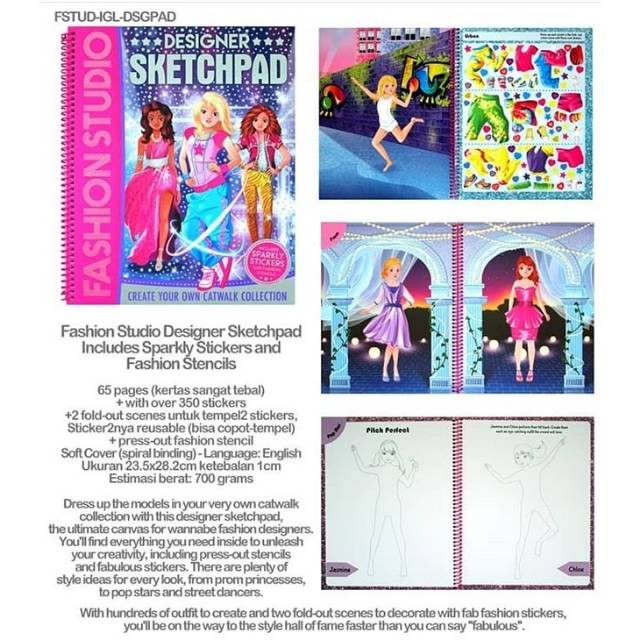 

Fashion studio designer sketchpad