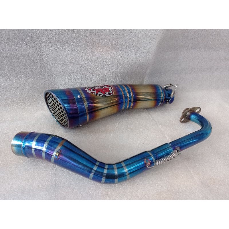 KNALPOT R9H2 BLUE MOON BUAT MOTOR NMAX AEROOX PCX VARIO BEAT MIO SCOPPY VINO ADV