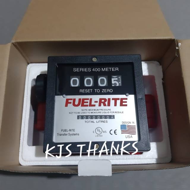 Jual METERAN MINYAK SOLAR FLOW METER FUEL RITE 4 DIGIT 1,5 INCHI