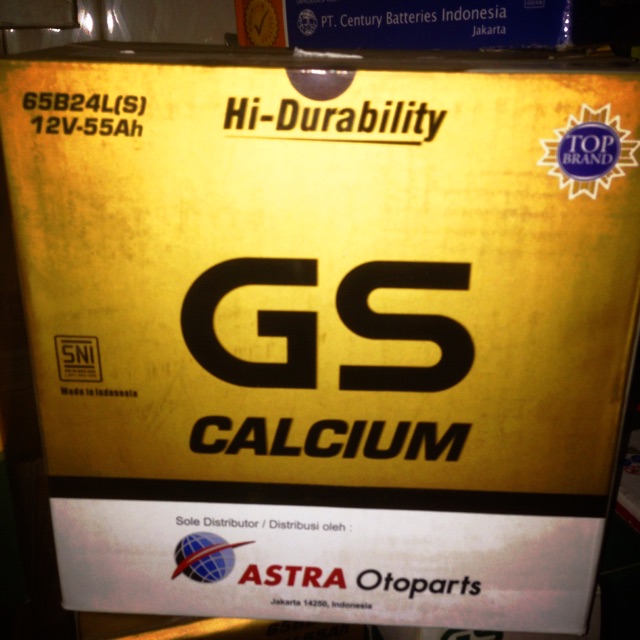 GS CALCIUM OEM 65B24LS 55B24LS aki mobil HRV YARIS RAIZE ROCKY SIENTA civic altis accord NEW CRV