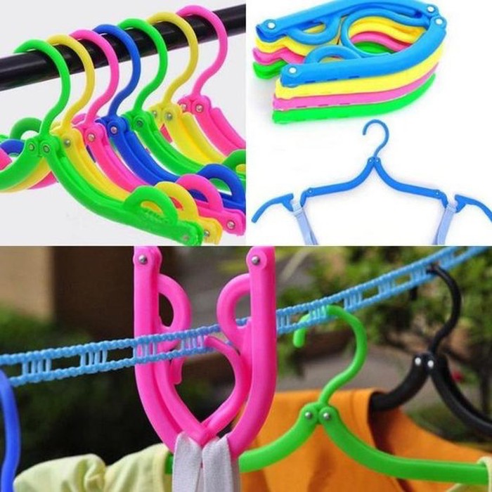 Hanger Baju Lipat Jemuran Portable Laundry / Gantungan jemur baju lipat