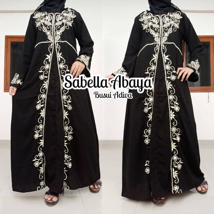 Abaya Gamis Bordir Adiva