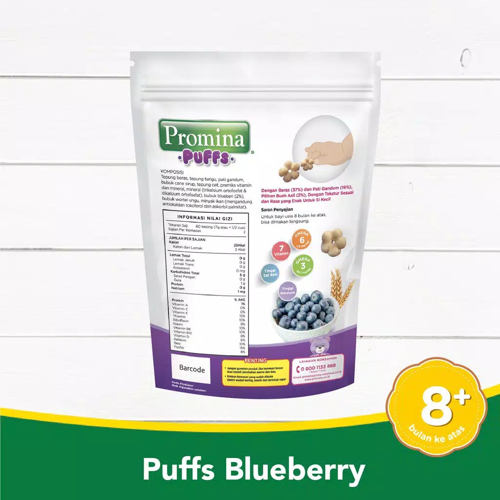 Promina Puffs Blueberry 15gr
