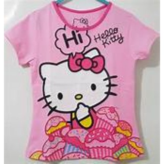 KAOS ANAK PEREMPUAN HELLO KITTY UMUR 1-2-3-4-5-6-7-8-9-10-11-12 //ATASAN BAJU ANAK PEREMPUAN // MOTIF HELLO KITTY