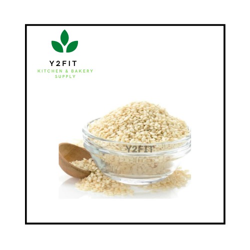

Y2fit BIJI WIJEN PUTIH 100 GR WHITE SESAME SEED IMPORT HALAL PREMIUM