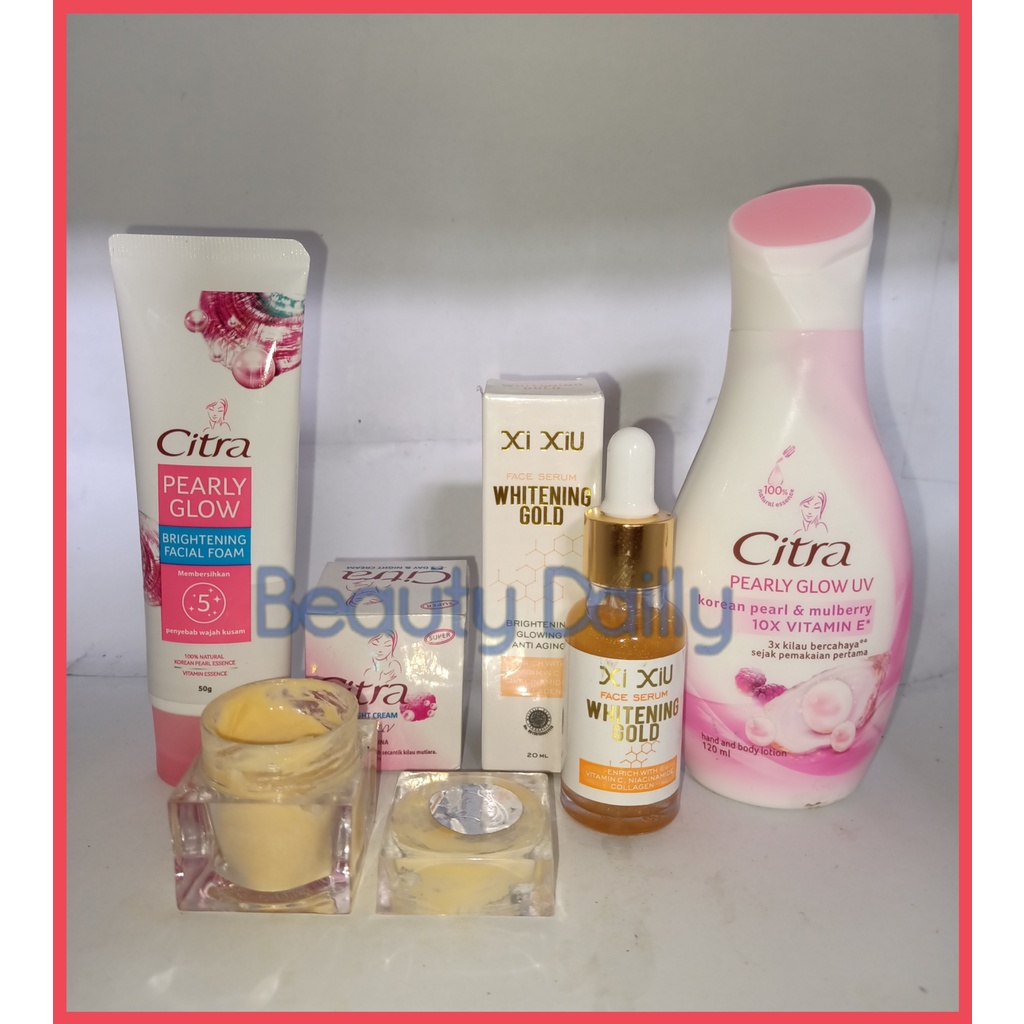 MURAH HEMAT PAKET 4 IN 1 CITRA - ( Facial Foam + Hand&Body Lotion + Cream Day&Night ) Plus Serum Xi 