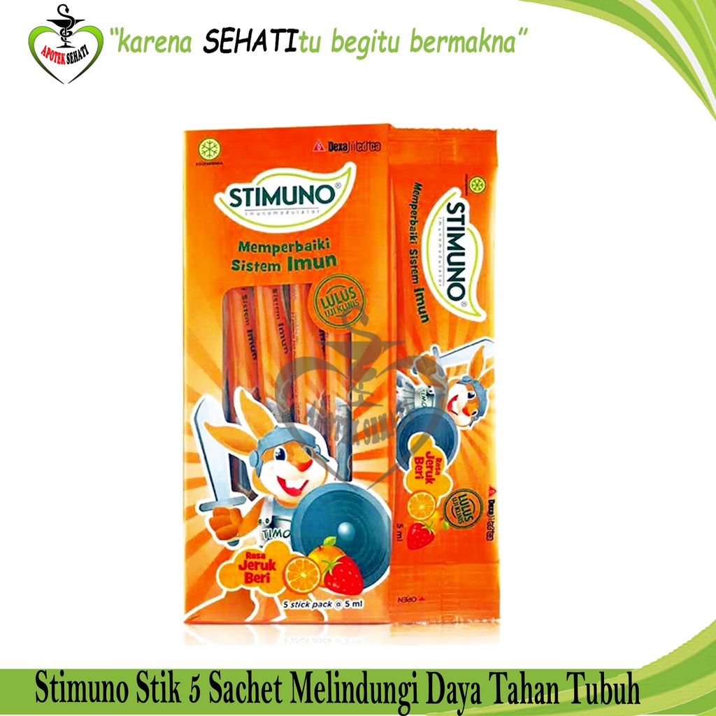 Stimuno Cair Stik 5Ml Daya Tahan Tubuh Anak Per Box Isi 5 Sachet