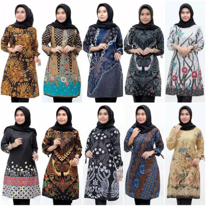 #Bayardirumah Tunik batik Wanita M L XL XXL Jumbo