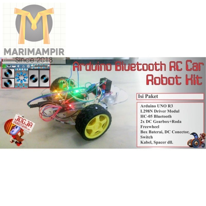 Marimampir Arduino Bluetooth RC Car Robot Kit