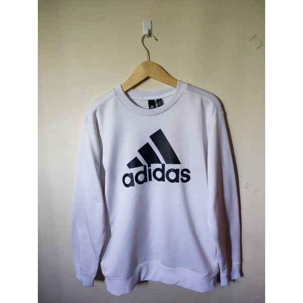 crewneck adidas putih