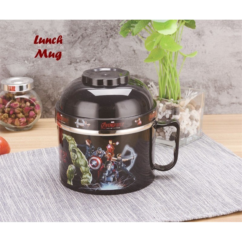 BEST SELLER Lunch Mug AVENGERS Tempat bekal berbentuk mug besar stainless
