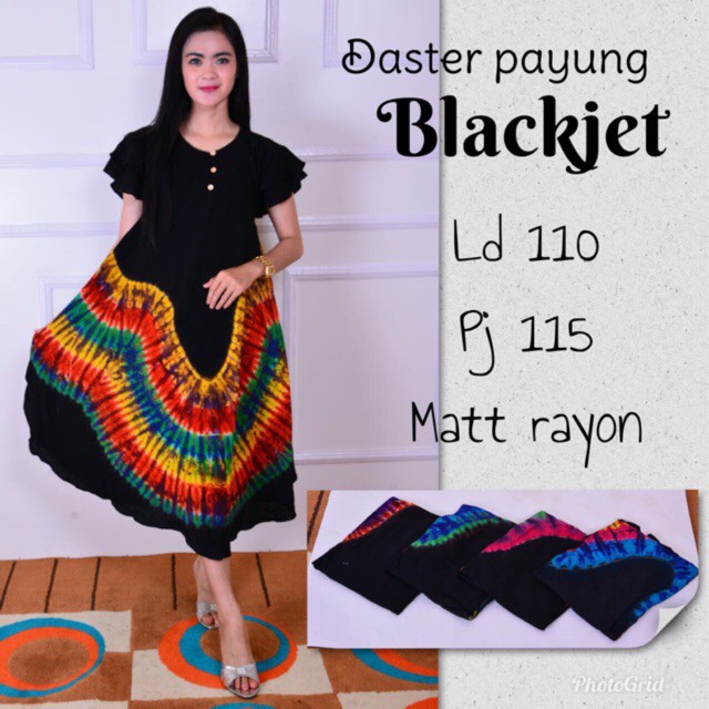 daster payung blackjet grosir baju tidur lengan panjang