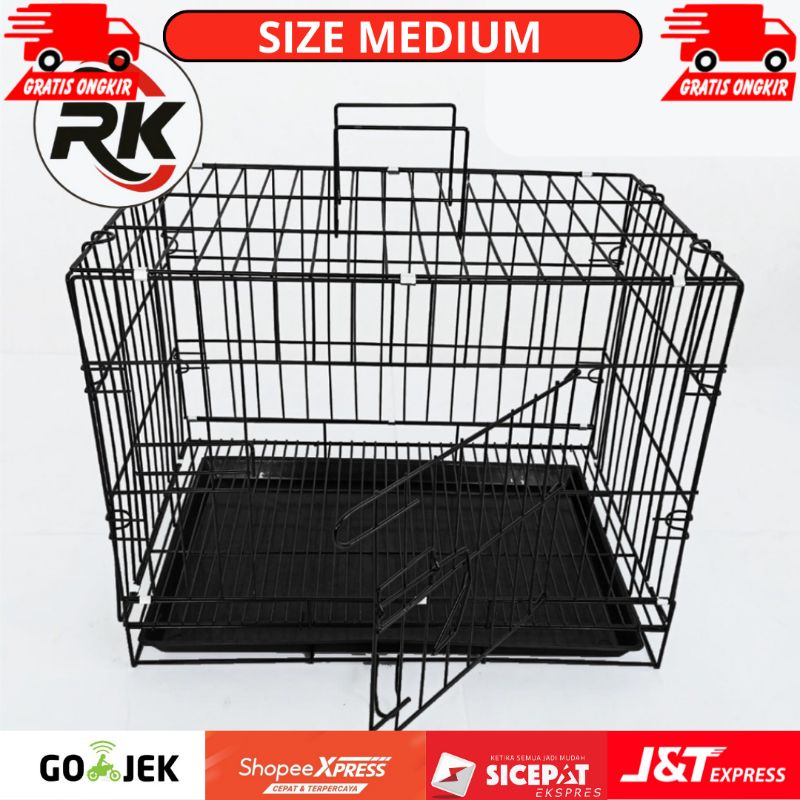 KANDANG KUCING SIZE 50 × 40 CM BESI TEBAL KANDANG KUCING