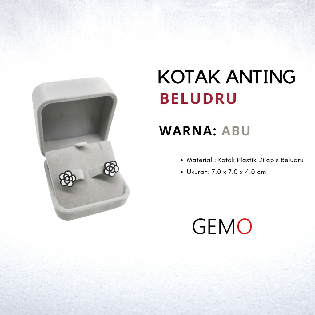 KOTAK PERHIASAN ABU BELUDRU JEWELRY BOX SET CINCIN KAWIN GELANG KALUNG ANTING LIONTIN GIWANG UNIK, MURAH BLUDRU UNTUK SESERAHAN, HANTARAN NIKAH, PERKAWINAN, PERNIKAHAN, TUNANGAN, MAHAR