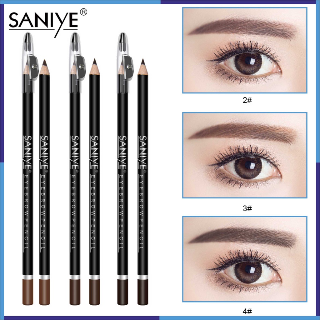 SANIYE Pensil Alis Tahan Lama Eyebrow Pencil Waterproof 3 Warna S05