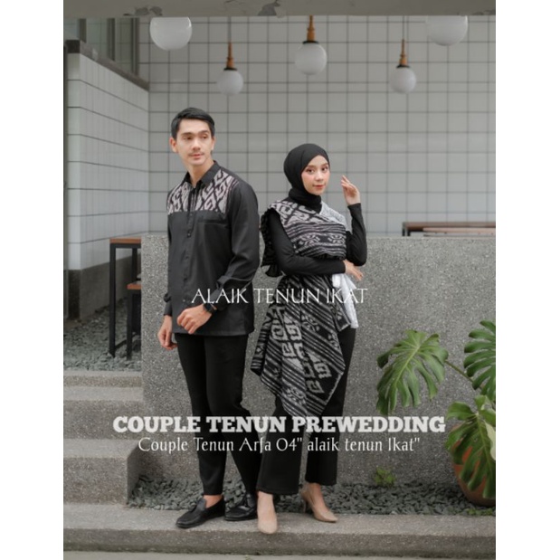 BAJU TENUN COUPLE ARFA 04 KEMEJA DAN DRESS TENUN ARFA