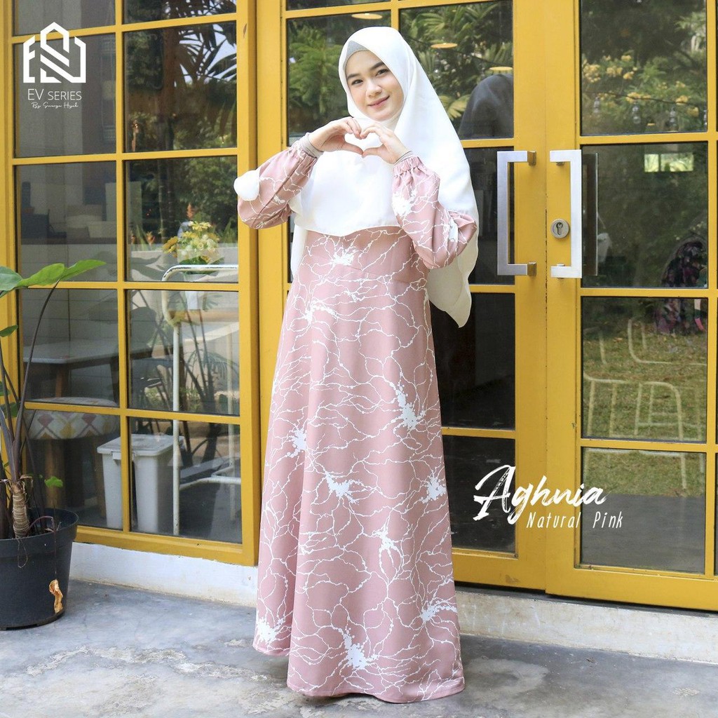 ALEXAGROSIR - AGHNIA DRESS NATURAL PINK