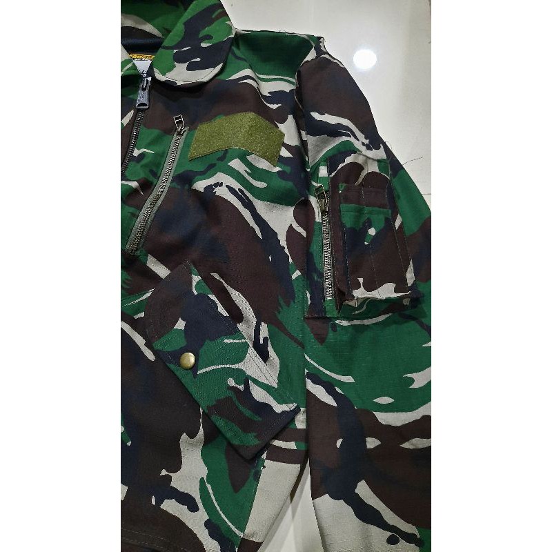 JAKET KRU MALVINAS - JAKET KRU TNI - JAKET PILOT MALVINAS - JAKET BOMBER KERAH MALVINAS