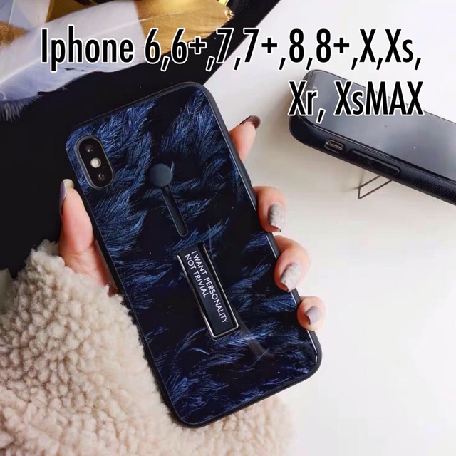 Glass Grip Case Iphone 6 6s 6s+ 6+ 7 7+ 8 8+ X Xs Xr XsMAX