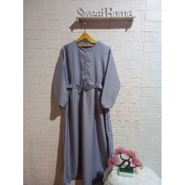 Gamis Moscrepe Premium Gamis Busui Gamis Monabelt  Fashion Wanita