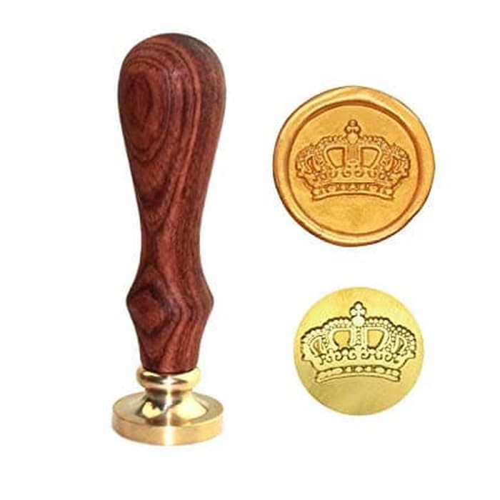 

Crown Seal Wax Stamp Envelope Sealing Stempel Lilin Vintage Mahkota